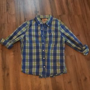 Hollister Plaid Button Up